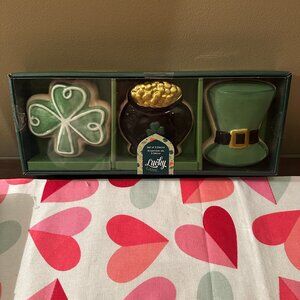 Lucky Lane St. Patrick's Faux Cookies Decor Set of 3 - New in Box